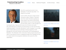 Tablet Screenshot of constructingleaders.com